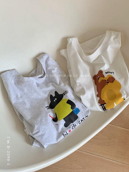 老米优品🎈 3-5天!  一眼心动！设计师原创手绘！《冰棉蕾丝卡通睡裙》当「黑猫警长」遇上「软萌熊熊」太可爱啦！Q250514B 商品图7