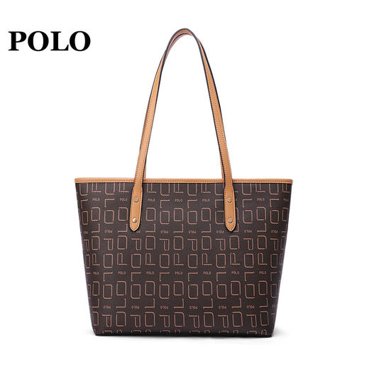 POLO 女士手提包时尚百搭斜挎包大容量印花单肩女包340983 商品图7