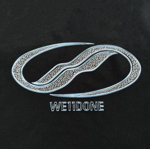 点此购买 WELLDONE夏季男女款字母印花LOGO蓝色水钻高街短袖T恤 md 318558 商品图9