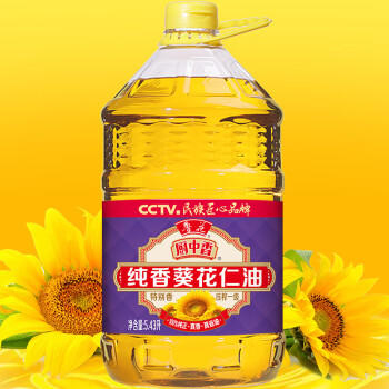 鲁花 厨中香 压榨一级葵花仁油5.43L /粮油调味 /食用油 /葵花籽油 商品图0
