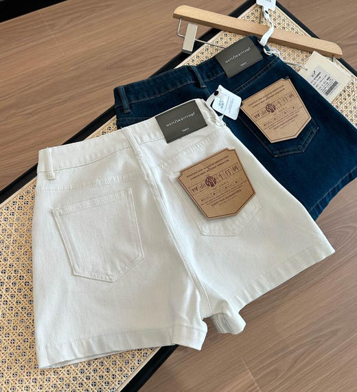 高端款四面弹A字高腰牛仔短裤051306 商品图8