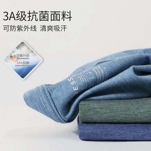 SCHIESSER舒雅男生上衣纯色竹棉短袖睡衣外穿夏季抗菌35/19926U 商品图3
