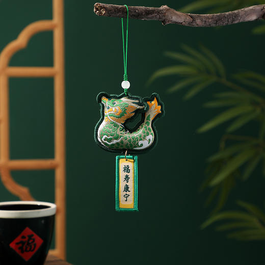 【敦煌端午香包】文创护身符挂件 风铃锁边香包荷叶挂饰随身 艾叶驱蚊香囊端午节 商品图4