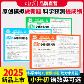 2025王朝霞活页小升初模拟卷语数英毕业复习模拟试卷综合能力验收卷小专项总复习