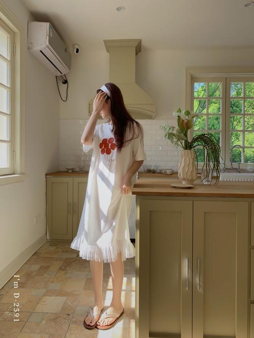 老米优品🎈 3-5天! 美翻啦！一条从早穿到晚的神仙睡裙！《纱纱花边💗蕾丝芭蕾风遛弯裙》高颜值，超舒适！Q250514A 商品图5