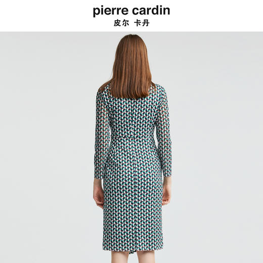 皮尔卡丹女装新款时尚修身淑女收腰连衣裙P4331E4940G3 商品图2