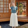 新中式国风牛仔套装裙2025新款女装减龄夏装搭配短袖半身裙两件套YLFS8888 商品缩略图1