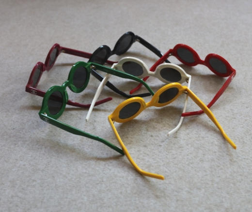 简单粗暴的 哈！男女 奶奶香 联名合作款 板材框 讨巧的小圆形 墨镜 商品图0