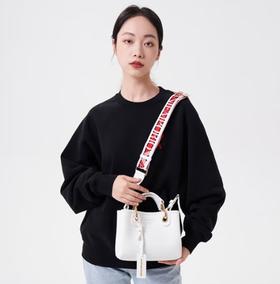 ARMANI 阿玛尼 EA女士迷你手提单肩斜挎包 白色 EW000382