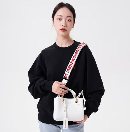 ARMANI 阿玛尼 EA女士迷你手提单肩斜挎包 白色 EW000382 商品图0