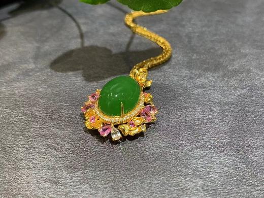 【御珠宫坊】金镶碧玉吊坠 商品图2