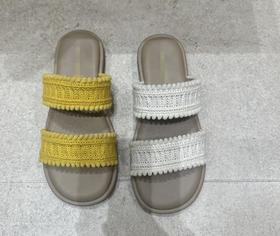 【门店同款】ENJOY夏季度假风编织拖鞋 162275171