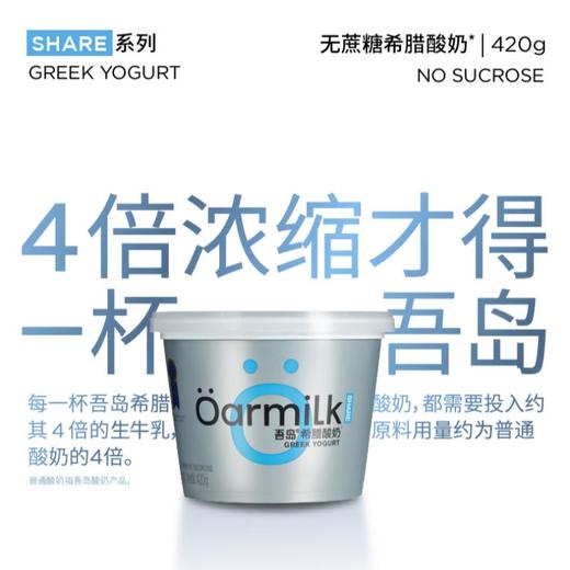 吾岛无蔗糖希腊酸奶420g 商品图3