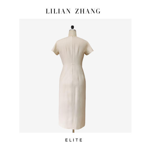 E“定制”——静奢风——风尚之选———法式简约优雅花苞连衣裙 2501014 商品图3