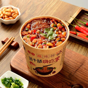 班干部 酸辣粉210克*12桶 正宗重庆嗨吃酸辣粉红薯粉圆粉速食冲泡整箱 /粮油调味 /方便食品 /酸辣粉 商品图7