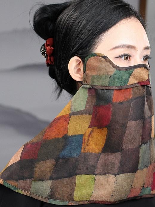 裁缝学苑AS491防晒口罩纸样女装护颈防晒面纱防风防尘面罩样板 商品图1