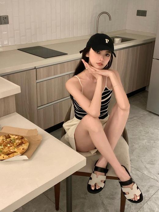 爱马仕二舅拖鞋 全系列升级#垫脚做法改牛皮丝印（HC） 商品图11