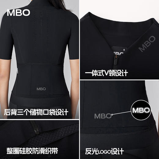 MBO女子零感短袖骑行服夏季新款竞技公路车骑行上衣 C511 (经销商专拍链接，非经销商拍单不发货) 商品图4