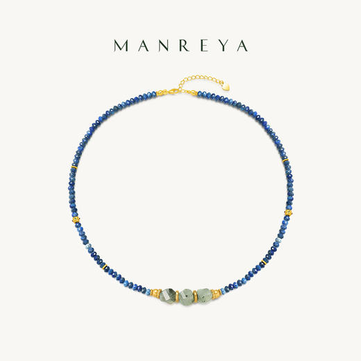 Manrey“暮色青辰”天然石项链银镀金项链 商品图0
