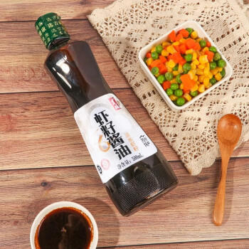 吉成 特级虾籽酱油500mL调料红烧凉拌炒菜苏州特产调味品生抽 /粮油调味 /调味品 /酱油 商品图3