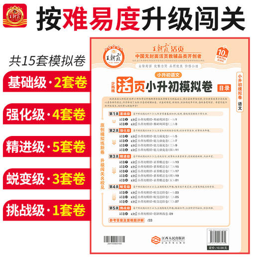2025王朝霞活页小升初模拟卷语数英毕业复习模拟试卷综合能力验收卷小专项总复习 商品图1