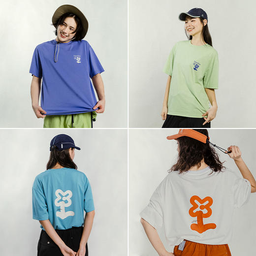 【出游季特惠】ACMEITEM爱棵米户外亲子条纹针织短袖圆领T恤上衣男女GAG3440726C 商品图3