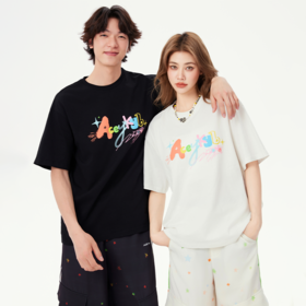 YKYB黄子韬短袖T恤全棉2025夏季新款舒适耐穿涂鸦星星趣味上衣Y52NDT048