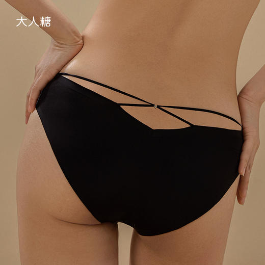 暮光无痕内裤|舒适无痕 性感美学 穿裤隐形 绑带设计 凸显性感臀线 商品图3