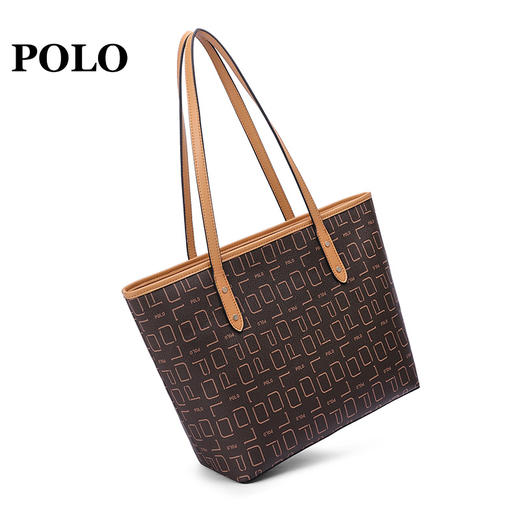 POLO 女士手提包时尚百搭斜挎包大容量印花单肩女包340983 商品图8