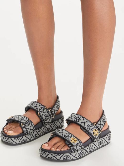 TORY BURCH 平底凉鞋女  155154-430-F 海军蓝色.【鞋底有膜，试穿小心】 商品图1