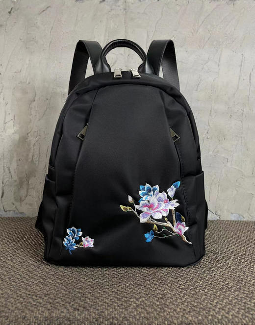 【预售3天】国潮原创中国风刺绣双肩包百搭民族包YWD111 商品图6