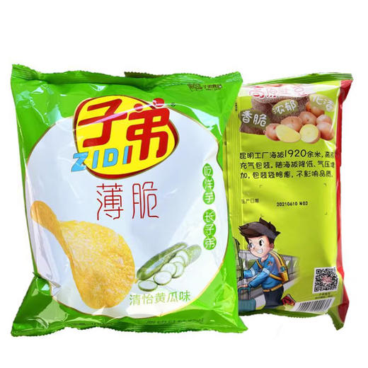 子弟薄脆土豆片黄瓜味95g 商品图0