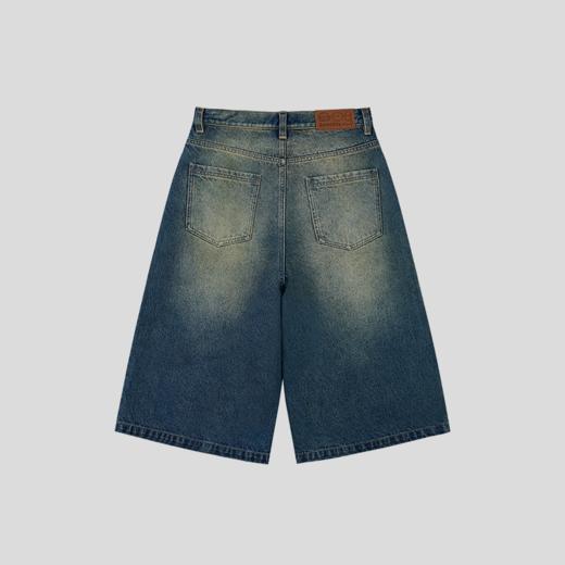 GOODBAI GOODEES烫钻logo水洗牛仔中裤 商品图4