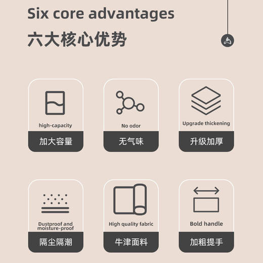 【加大加厚防水防潮牛津布】棉被袋 搬家袋打包袋子 搬家用被子收纳袋  商品图2