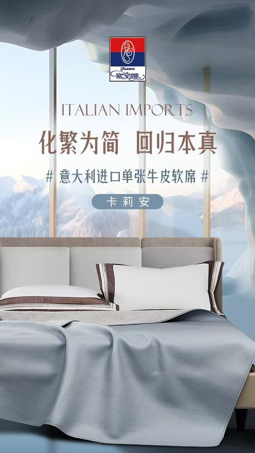 【6楼】富安娜意大利进口单张牛皮软席\卡莉安 商品图0