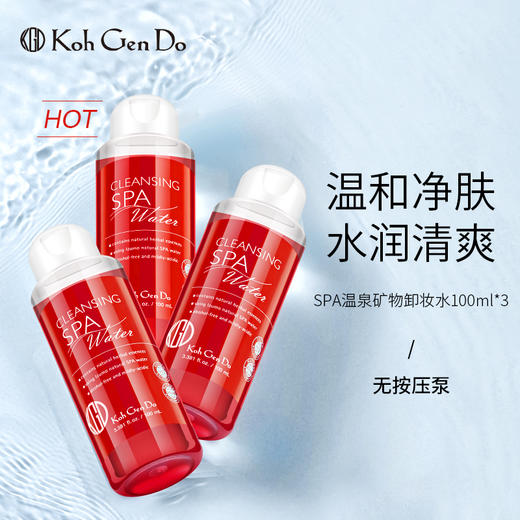 泉矿物深层清洁卸妆水 /温泉卸妆湿巾 10片/包*5 江原道  多规格可选 保税仓发货 商品图3