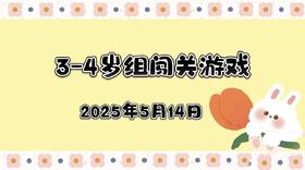 2025.5.14 3—4岁组闯关游戏