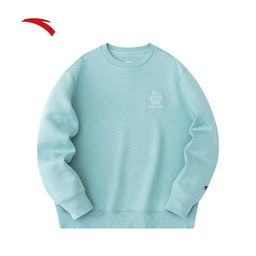 【L断码】安踏弹力易打理套头卫衣男春季新款长袖圆领套头衫上衣172428706【库存有限，如无货将做退款，介意慎拍！】 商品图1