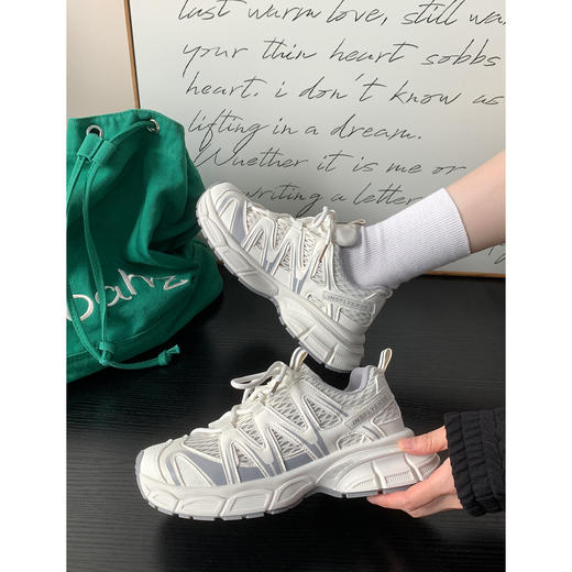 【YW】无忧购夏季百搭网面透气卡皮巴拉厚底轻便老爹鞋MIS-3817（截单后3-5天发货) 商品图7