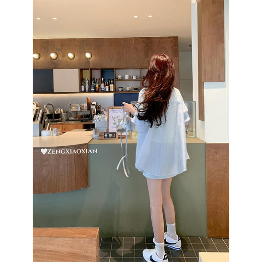 【169元任选2件】最后一波现货！蓝色薄款蝴蝶结衬衫 商品图5