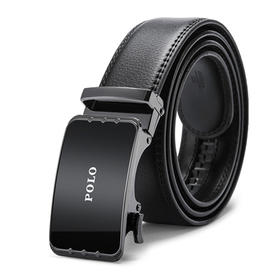 POLO 男士自动扣商务皮带牛皮休闲腰带072181