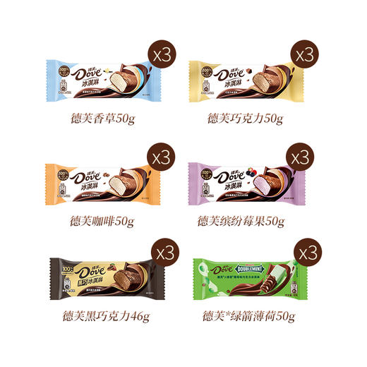 【清凉一夏】【仅发江浙沪皖】德芙 纵享丝滑冰淇淋299套餐 888g 商品图3