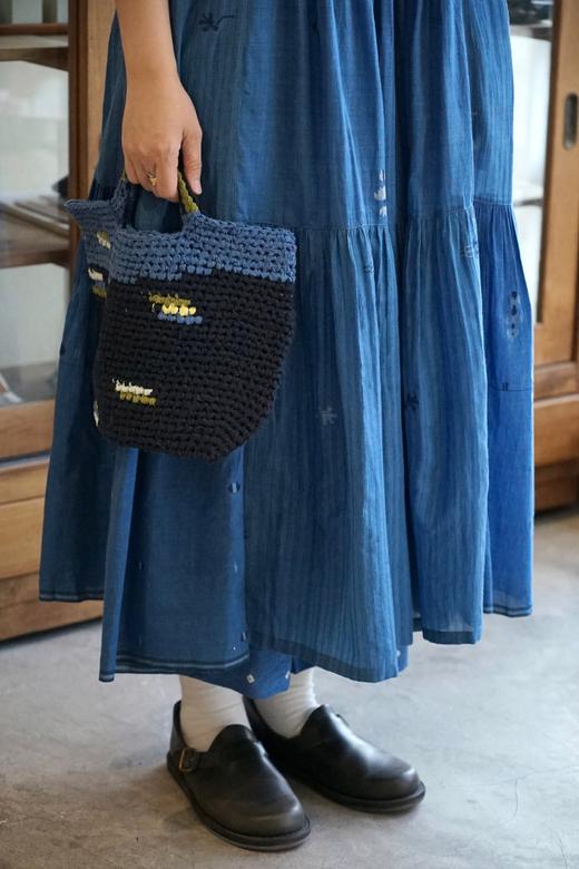 maku蓝染刺绣连衣裙 商品图2