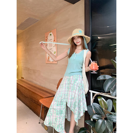 <曾小咸推荐>现货秒杀！卖完不补 ！微信打折价！小清新针织无袖背心 日常99.99 立减50 秒杀49.99！ 商品图2