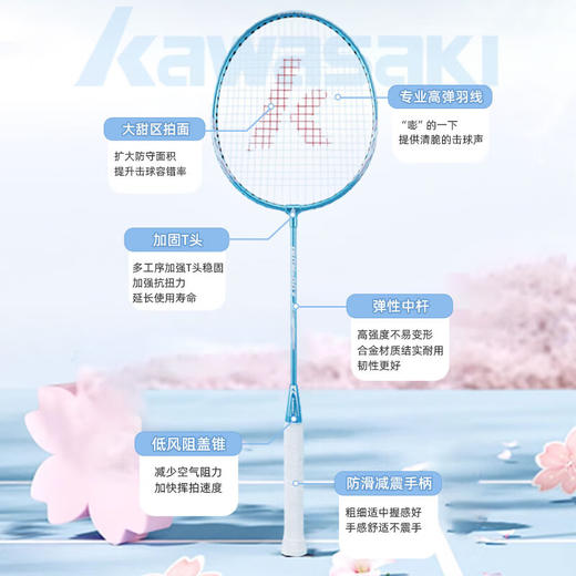 【小家电】川崎羽毛球拍IRON-007（含3只装耐打球） HF 商品图1
