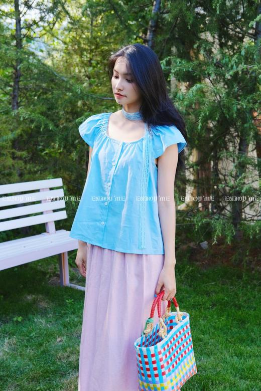 【门店同款】ENJOY夏季“后花园”小飞袖上衣 162543075 商品图8