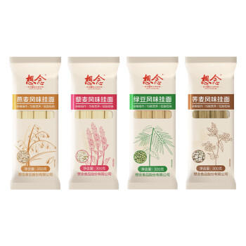 想念挂面 多谷物杂粮礼盒12*300g 荞麦燕麦藜麦绿豆组合12袋装粗粮面 /粮油调味 /挂面 /风味挂面 商品图1