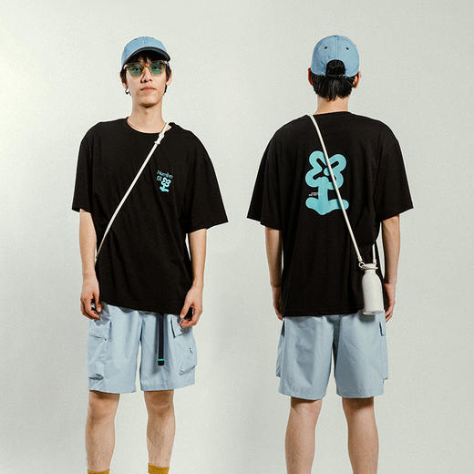 【出游季特惠】ACMEITEM爱棵米户外亲子条纹针织短袖圆领T恤上衣男女GAG3440726C 商品图2