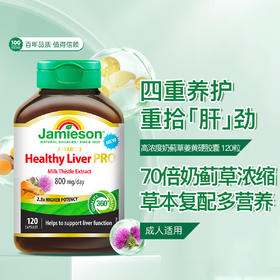 【品牌发货】健美生高浓缩奶蓟姜黄护肝片 120片