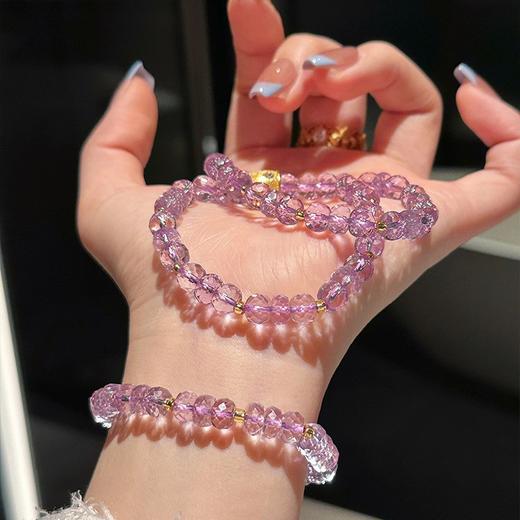 钻石豪门30000积分高品质天然紫色水晶手链（14CM） 商品图0